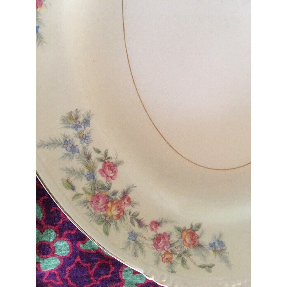 Homer Laughlin FERNDALE Eggshell Nautilus Serving Plater Plate old mark Mint